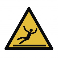 Warning slip hazard sticker